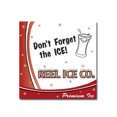 Decal On White Vinyl Material - Laminated For Extended Outdoor Use (4"X4")