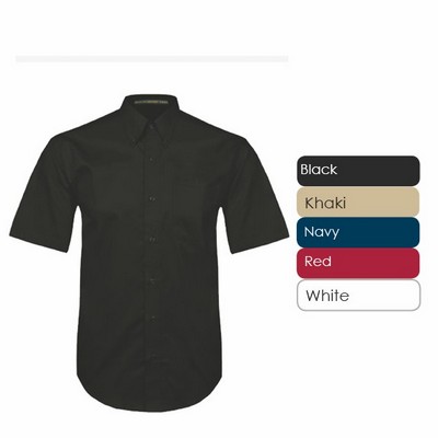 Men's Tall 100% Cotton Premium Twill Short Sleeve Short