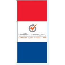 Double Face Dealer Interceptor Drape Flags (Certified Pre-Owned Chrysler®/Jeep®/Dodge®/Ram®)