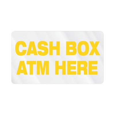 Rectangle Sticker | Round Corners | 2" x 3 1/2"| Clear Static | Static Back | Screen