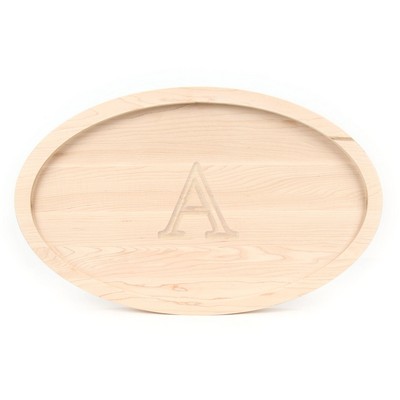 Grandbois Large Oval Maple Trencher Cutting Board