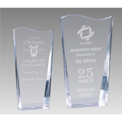 Slippery Slope Optic Crystal Award (4"x 7")