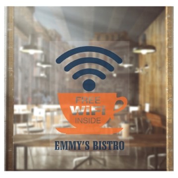 Full Color Clear Horizontal Window Decal (24"x36")