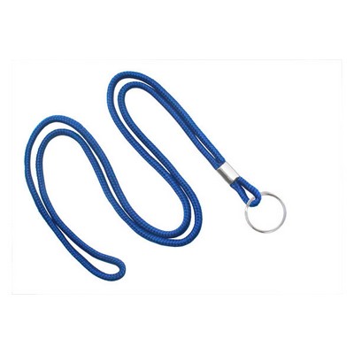 1/8" Blank Lanyard w/Split Ring (Royal Blue)