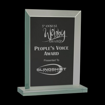 Rectangle Jade Glass Award (7")