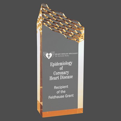 Gold Riptide Acrylic Award (3"x8")