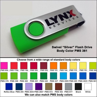 Swivel Flash Drive - 16 GB Memory - Body PMS 361