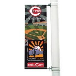 Custom Full Color Pole Banner 18"x36" Two Sided - 13 oz. Vinyl with grommets
