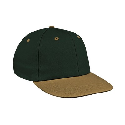 Two Tone Eyelets Brushed Snapback Prostyle Hat