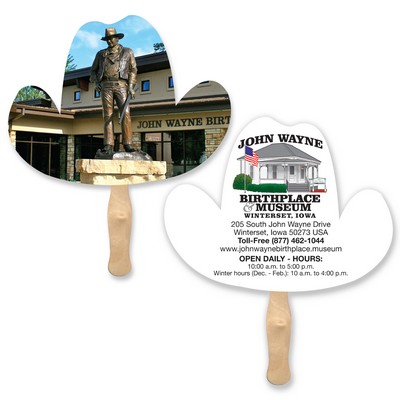 Full Color Cowboy Hat Sandwich Fan
