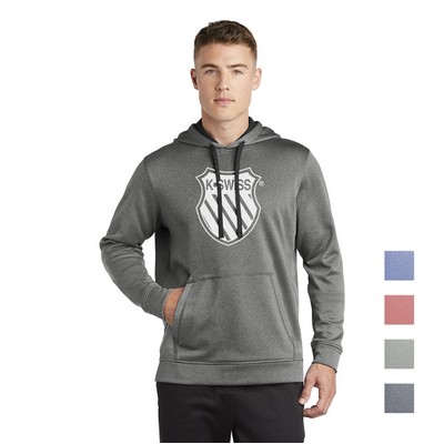 Sport-Tek® PosiCharge® Sport-Wick Heather Fleece Hooded Pullover
