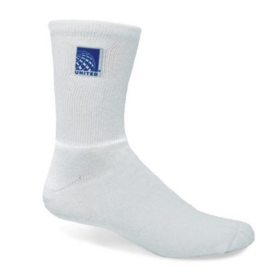 Made in the USA Super Soft Cotton Crew Sock w/SubStich