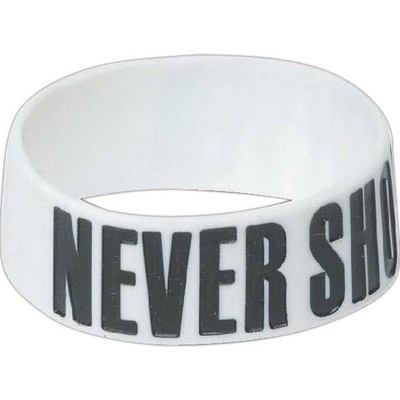 Debossed Silicone Bracelet (1/2")