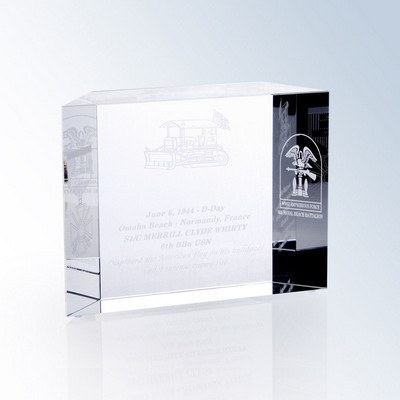 Block Optic Crystal Award - Small