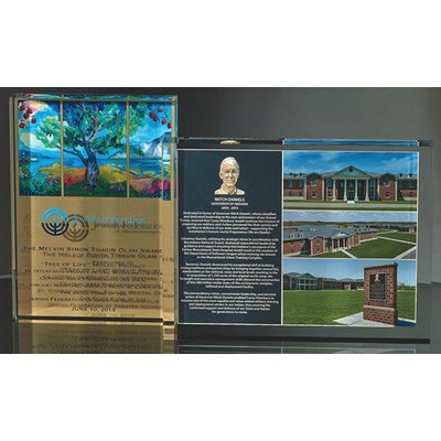 HORIZONTAL Acrylic Block with Full Color Direct Digital Print
