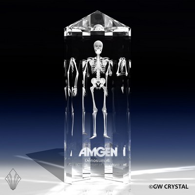 Rose Crystal Award (10" x 4" x 3 ½")