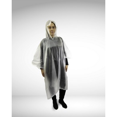 Vinyl Poncho, Clear, 50"W x 80"L