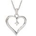 Jilco Inc. Sterling Silver Diamond Heart Necklace
