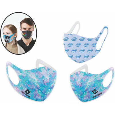 Face Mask. Super Soft, Cool, Comfortable. Bacteriostatic Reduction Rate Of 99.9% - Vivid Full Color