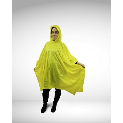 Vinyl Poncho, Yellow, 50"W x 80"L