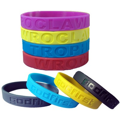 Debossed Silicone Bracelet, Silicone Wristband