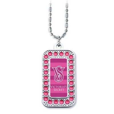 Deluxe Bling Dog Tag w/Full Color