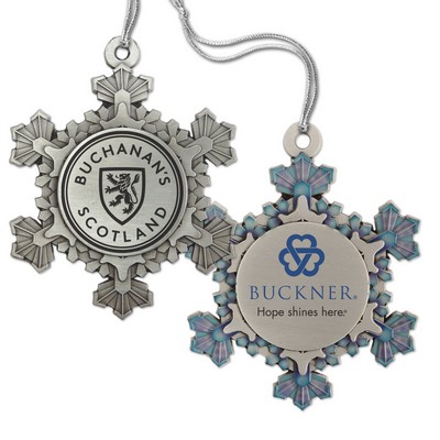 Retail Design Ornament - Snowflake (Full Size Pewter)