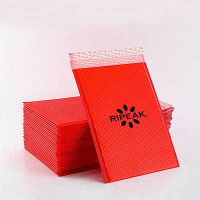 7.1 x 9.1" Red Poly Bubble Mailer Self Seal Padded Envelopes for Shipping/ Packaging/ Mailing