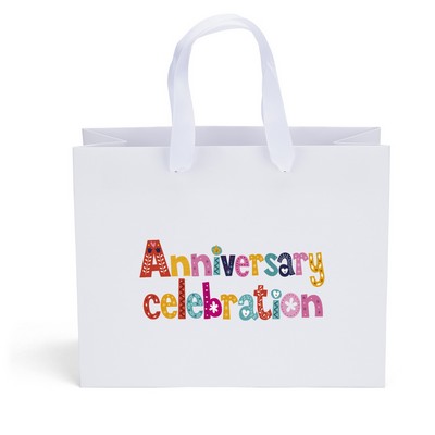 Victoria™ - Ribbon Handle Matte Eurotote - Dynamic Color (10" x 4" x 8")