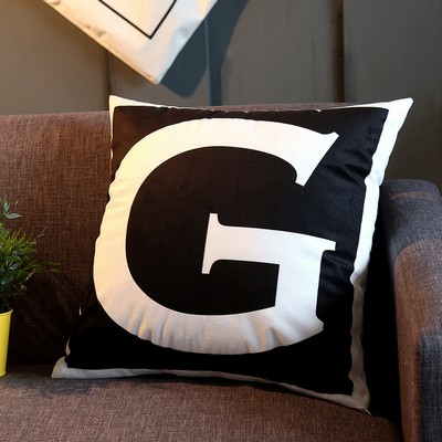 17.7 x 17.7" Premium Square Polyester Short Plush Throw Pillowcase With Hidden Zipper