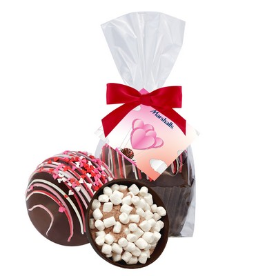Valentine's Day Mega Hot Chocolate Bomb Mug Stuffer - Dark Chocolate