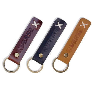 Leather Reveted Keychain