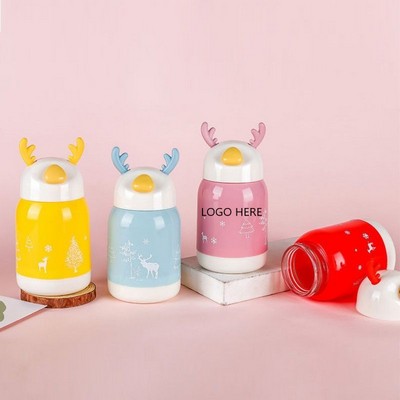 Christmas Deer Water Cup (6.5"x 3.2")