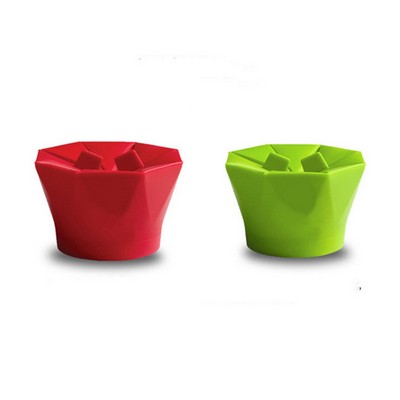 Silicone Microwave Single-Serve Popcorn Maker Bowl