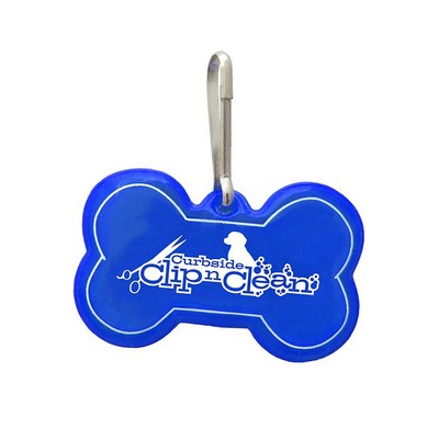 Bone Shaped Reflective Pet Tag