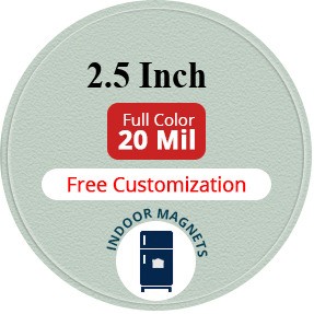 Magnet - 2.5" Diameter Circle - 20 Mil