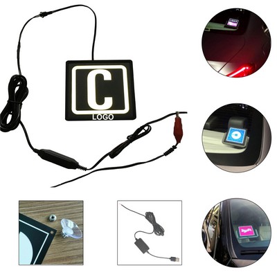 LED Light Window Car Sign