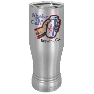 14 Oz. Stainless Steel Sublimatable Polar Camel Pilsner w/Clear Lid