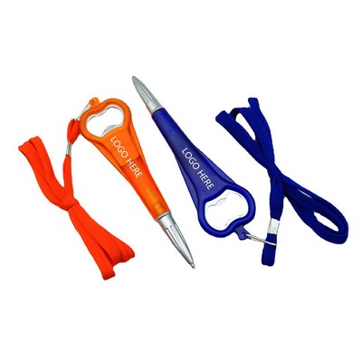 Cord Pen w/Bottle Opener