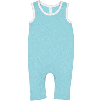 Rabbit Skins Infant Harborside Melange Tank Romper