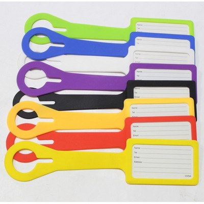 Silicone Luggage Tag with Name ID Card