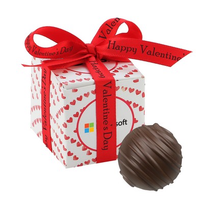 Only You Belgian Truffle Box Featuring Soft-Touch - Dark Chocolate Champagne