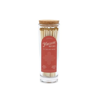 Fireside Tall Safety Matches With Matte Gold Tip