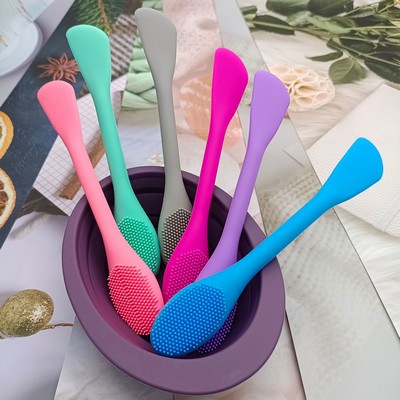 Silicone Face Mask Applicator Mask Brushes for Mud,Clay,Facial Cleansing Brush