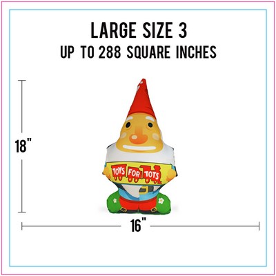 Large Size 3 Full Color Life-Like Pillow (Up to 288 square inches)