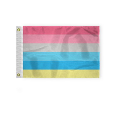 12''x18'' 1ply Nylon Genderflux Pride Flag