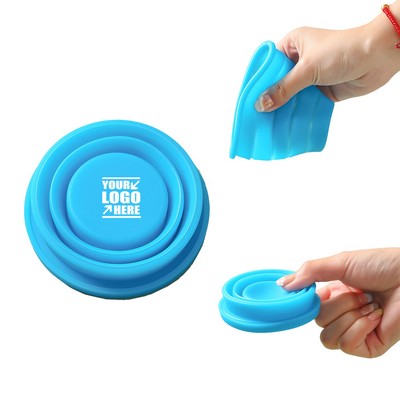 Silicone Collapsible Travel Cup w/Lid