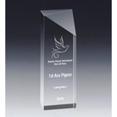 Dover Tower Crystal Award, 7 7/8"H