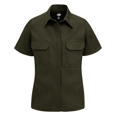 Dickie's® Women's Tactical Short Sleeve Shirt - OD Green