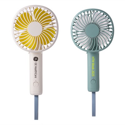 Portable Hand Held Fan, USB Rechargeable Foldable Electric Cooling Fan 1200mAH Power Bank